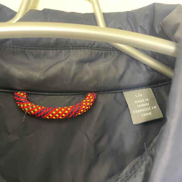 Michael Bastian Men’s Quilted Jacket Rain Snow Button Up Size Large in NAVY - Picture 5 of 7